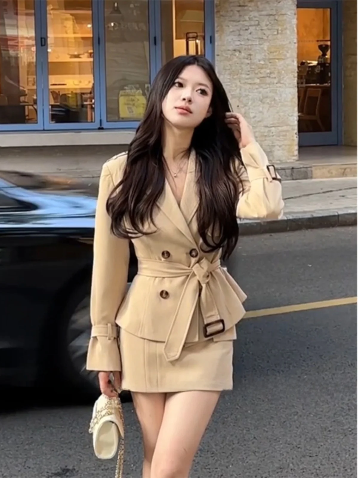 XZY Elegant plus Size Women's Windbreaker Jacket And Skirt Set High Waist Korean Style Casual Autumn Fashion Outerwear
XZY Elegant plus Size Women's Windbreaker Jacket And Skirt Set High Waist Korean Style Casual Autumn Fashion Outerwear