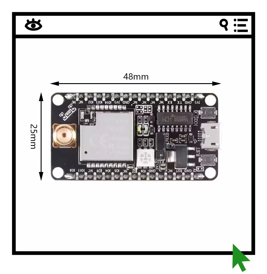 Плата для разработки модуля LoRaWAN RF Ra-08-Kit/с встроенным микроконтроллером/интерфейсом SMA, антенна 470 МГц
Плата для разработки модуля LoRaWAN RF Ra-08-Kit/с встроенным микроконтроллером/интерфейсом SMA, антенна 470 МГц