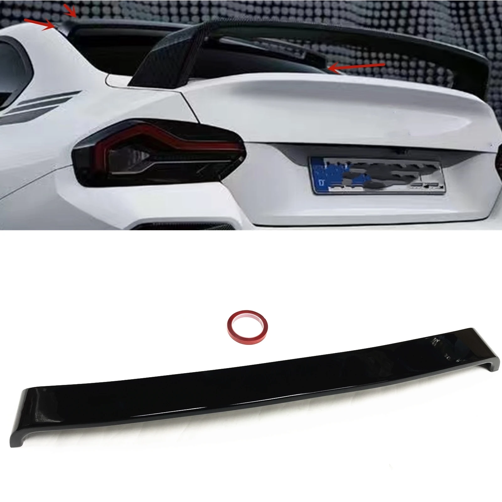 For BMW New 2 Series G42 M235i M240i 2022-2023 Coupe 2 Door Gloss Black Car Rear Window Roof Splitter Lip Trunk Lid Spoiler Wing
For BMW New 2 Series G42 M235i M240i 2022-2023 Coupe 2 Door Gloss Black Car Rear Window Roof Splitter Lip Trunk Lid Spoiler Wing