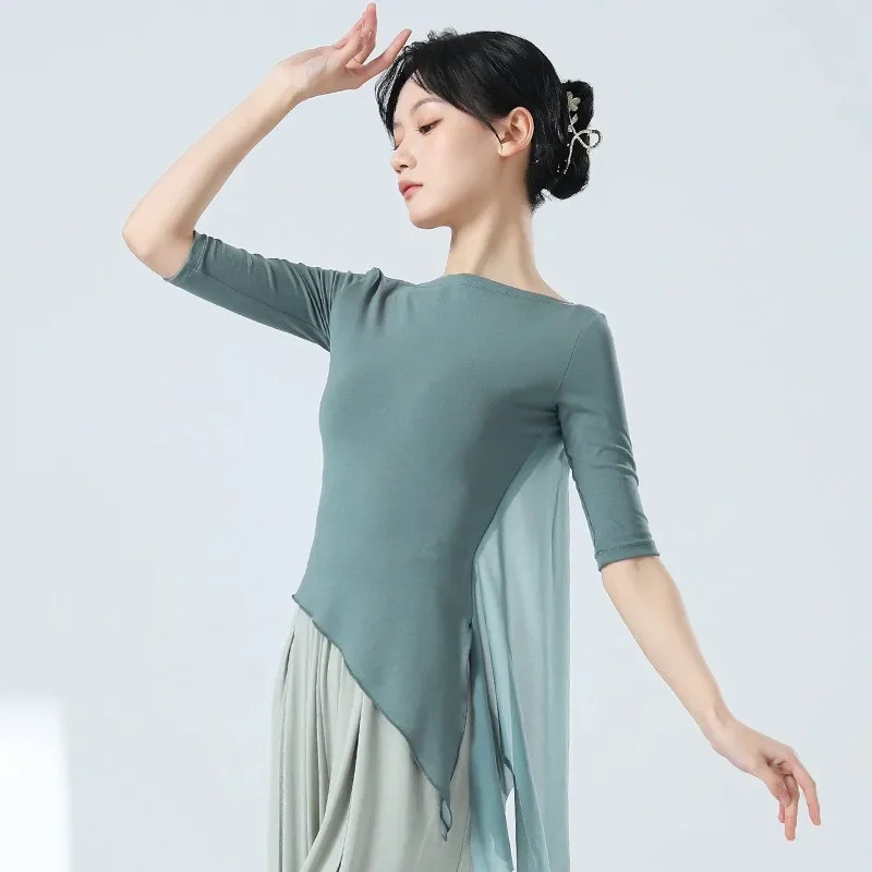 Женский Классический танцевальный костюм Hanfu, сценическое исполнение, летний волшебный Топ, элегантный тренировочный танцор, Новинка
Женский Классический танцевальный костюм Hanfu, сценическое исполнение, летний волшебный Топ, элегантный тренировочный танцор, Новинка