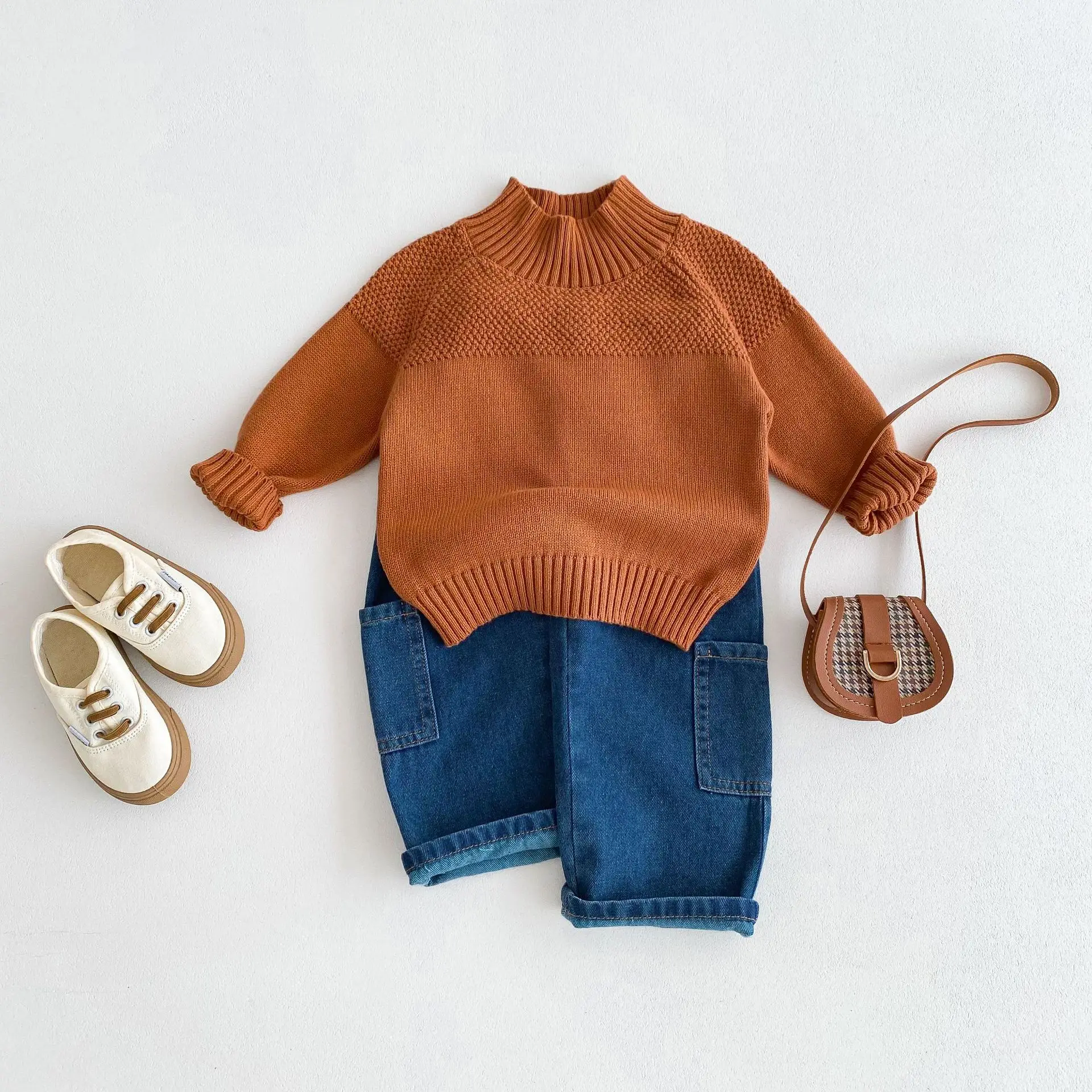 2024 Autumn New Children Turtleneck Sweater Solid Boys Girls Casual Versatile Pullover Kids Warm Knitted Tops Toddler Knitwear
2024 Autumn New Children Turtleneck Sweater Solid Boys Girls Casual Versatile Pullover Kids Warm Knitted Tops Toddler Knitwear