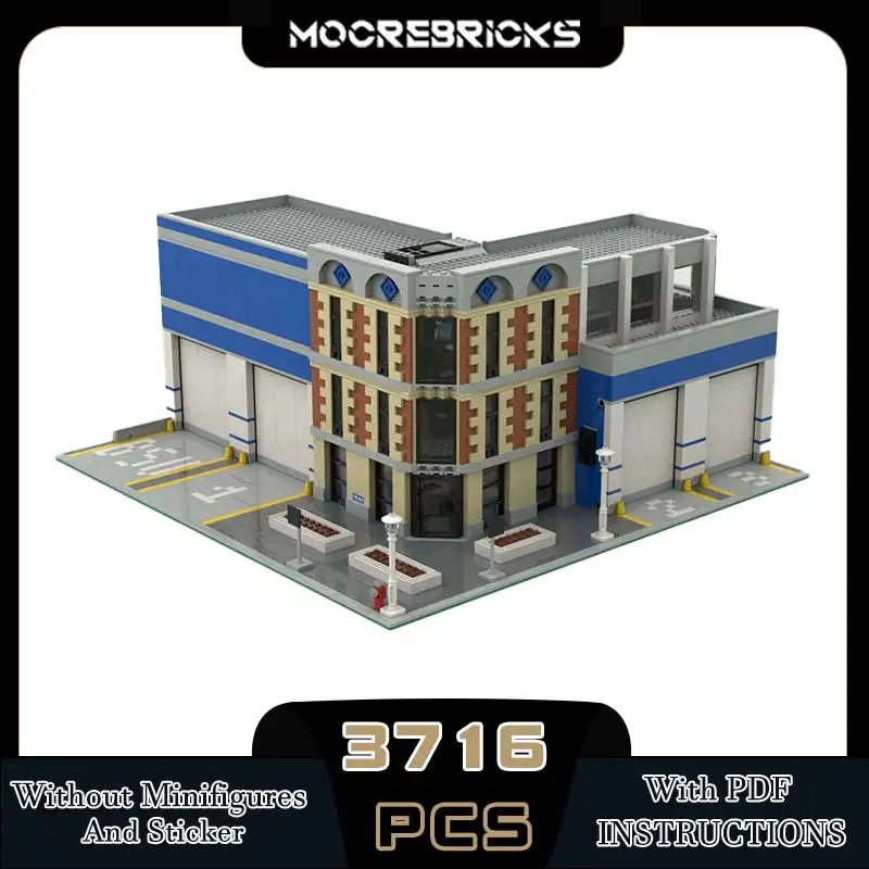 MOC-114956 City Street View Police Station Modular Building Display Interior Building Block Assembly Model Brick Toy Gifts
MOC-114956 City Street View Police Station Modular Building Display Interior Building Block Assembly Model Brick Toy Gifts