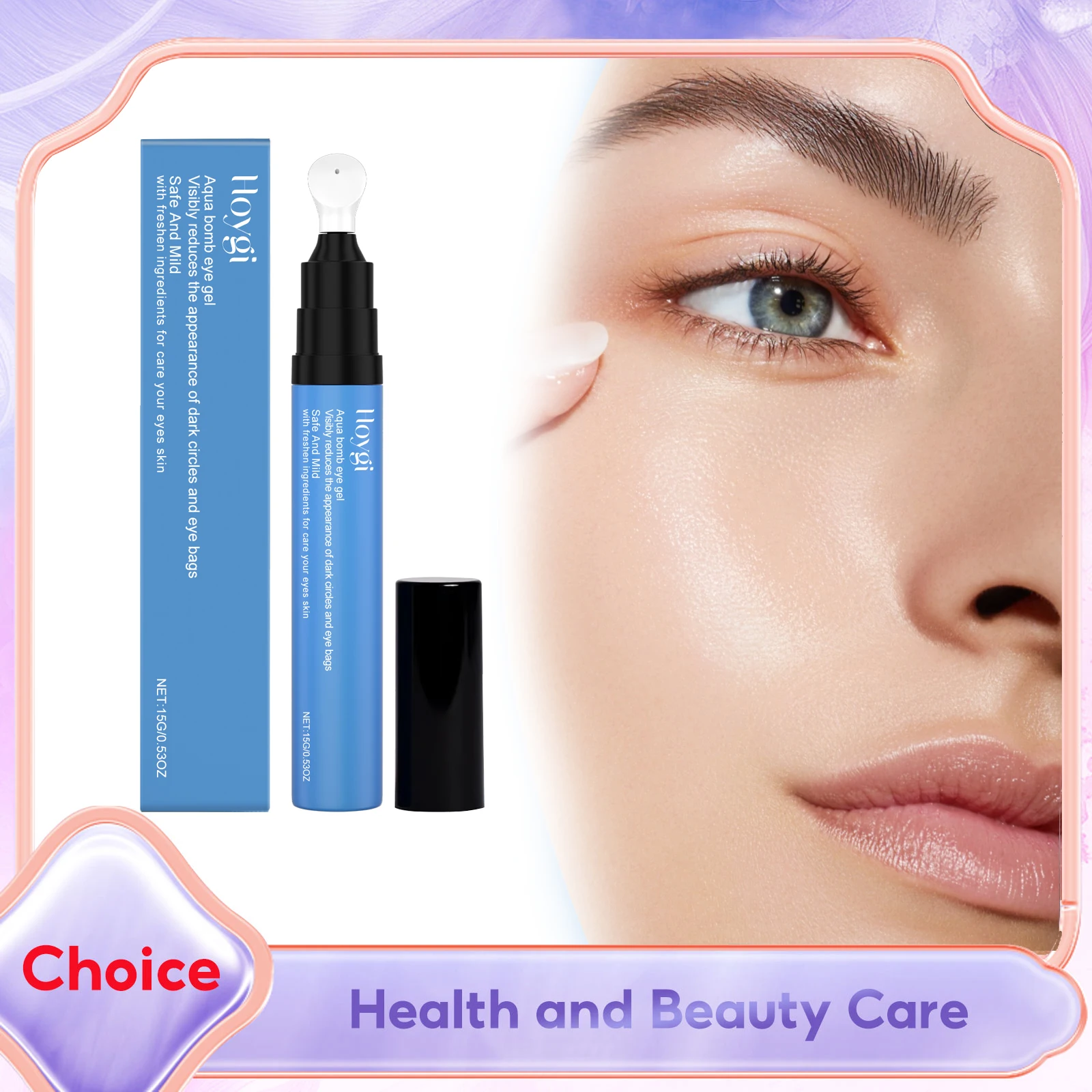 Anti-Aging Eye Gel with Hyaluronic Acid Niacinamide Reduce Dark Circles Puffiness Firming Fine Lines Hydrating Under Eye Cream
Anti-Aging Eye Gel with Hyaluronic Acid Niacinamide Reduce Dark Circles Puffiness Firming Fine Lines Hydrating Under Eye Cream