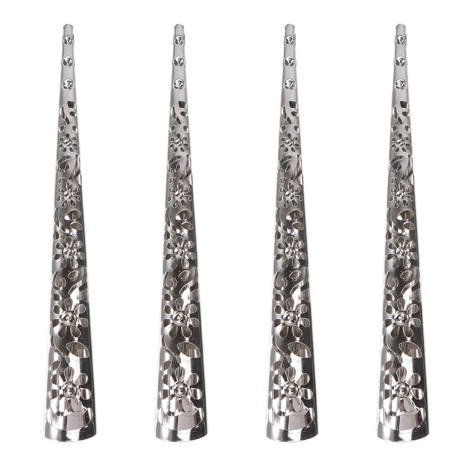 Silver 110mm Metal Hollow Floral Hairpin Elegant Women Girls Decorative Accessory Hat Headband Styling Without Teeth Barrette
Silver 110mm Metal Hollow Floral Hairpin Elegant Women Girls Decorative Accessory Hat Headband Styling Without Teeth Barrette