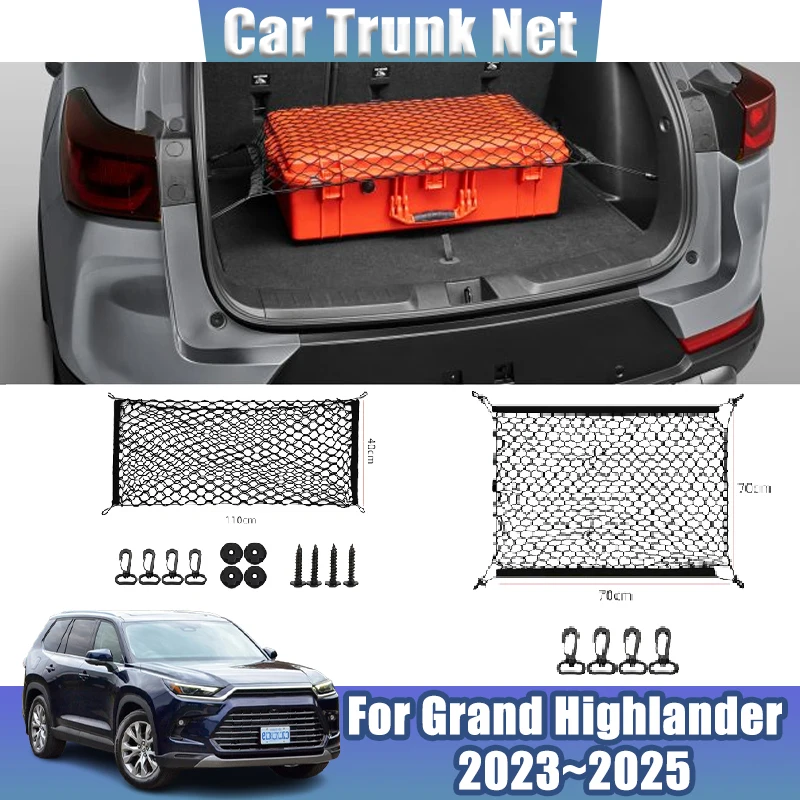 Trunk Net For Toyota Grand Highlander 2023 2024 2025 AS10 Elastic String Nets Black Rear Mesh Trunk Storage Bag Auto Accessories
Trunk Net For Toyota Grand Highlander 2023 2024 2025 AS10 Elastic String Nets Black Rear Mesh Trunk Storage Bag Auto Accessories