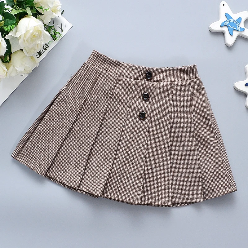 Baby Girl's Half Skirt Spring Autumn Girl's Plaid Pleated Skirt Cute Girl's Woolen Skirt
Baby Girl's Half Skirt Spring Autumn Girl's Plaid Pleated Skirt Cute Girl's Woolen Skirt