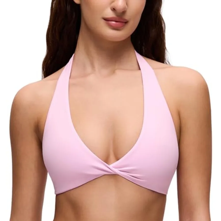 CRZ YOGA Butterluxe Double Lined Twist Halter Sports Bras for Women - Deep V Neck Crop Top Casual Open Back Non Padded
CRZ YOGA Butterluxe Double Lined Twist Halter Sports Bras for Women - Deep V Neck Crop Top Casual Open Back Non Padded