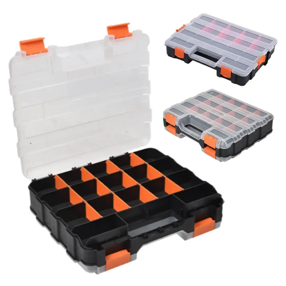 Двусторонний ящик-органайзер для инструментов, портативный футляр для хранения оборудования с регулируемыми перегородками для винтов, гаек, болтов
Двусторонний ящик-органайзер для инструментов, портативный футляр для хранения оборудования с регулируемыми перегородками для винтов, гаек, болтов