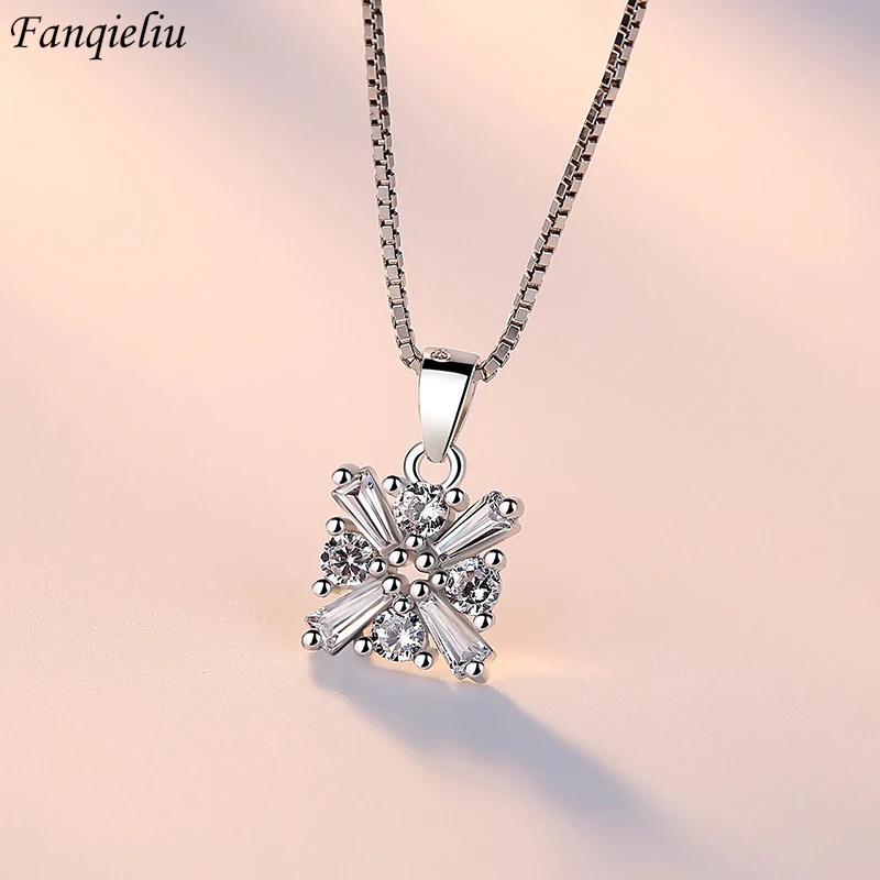 Fanqieliu S925 Stamp Real Silver Color Luxury Jewelry New Square Crystal Pendant Necklace For Woman FQL21138
Fanqieliu S925 Stamp Real Silver Color Luxury Jewelry New Square Crystal Pendant Necklace For Woman FQL21138