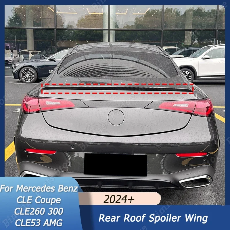 For Mercedes Benz CLE Coupe 2024+ CLE260 300 CLE53 AMG Rear Trunk Wing Spoiler Carbon Look Plastic Tail Lip Cover Accessories
For Mercedes Benz CLE Coupe 2024+ CLE260 300 CLE53 AMG Rear Trunk Wing Spoiler Carbon Look Plastic Tail Lip Cover Accessories