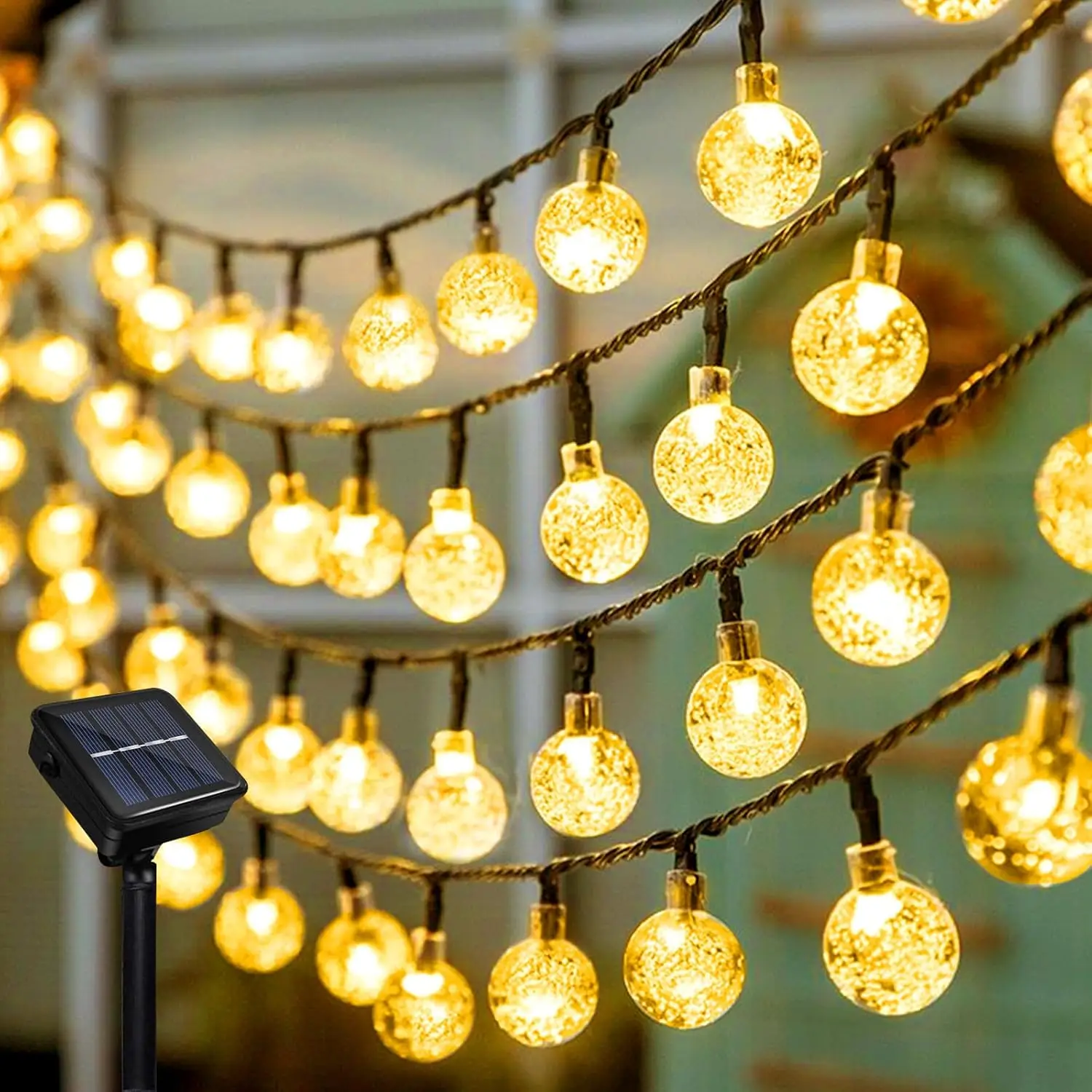 Garland Solar Outdoor Lights Solar Crystal Ball Lights, Fairytale Lamp Waterproof for Weddings Gardens Weddings Decoration
Garland Solar Outdoor Lights Solar Crystal Ball Lights, Fairytale Lamp Waterproof for Weddings Gardens Weddings Decoration