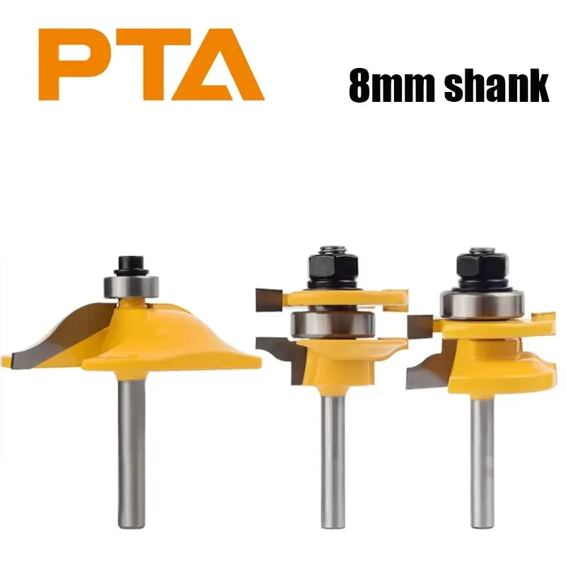 3 PCS Router Bit Set, Raised Panel Cabinet Door Making Router Bit Set, Ogee Rail and Stile Router Bit Set, Professional Carbide
3 PCS Router Bit Set, Raised Panel Cabinet Door Making Router Bit Set, Ogee Rail and Stile Router Bit Set, Professional Carbide
