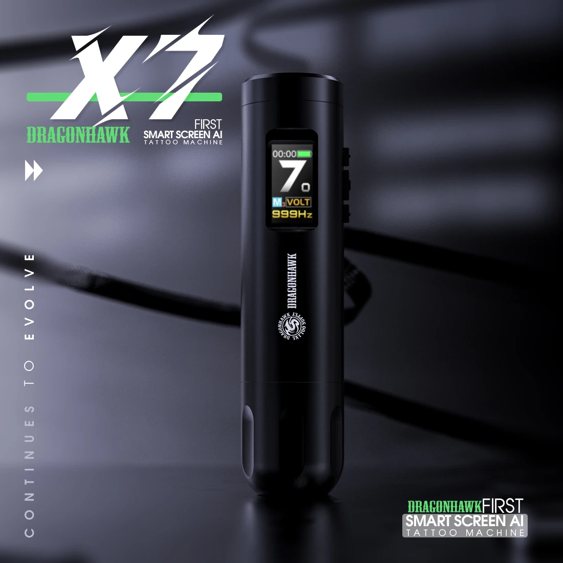 Dragonhawk X7 Wireless Tattoo Machine Pen 3.5mm Stroke Brushless Motor Smarter Mastlab Chip Mobile or Studio Tattoo for Beginner
Dragonhawk X7 Wireless Tattoo Machine Pen 3.5mm Stroke Brushless Motor Smarter Mastlab Chip Mobile or Studio Tattoo for Beginner