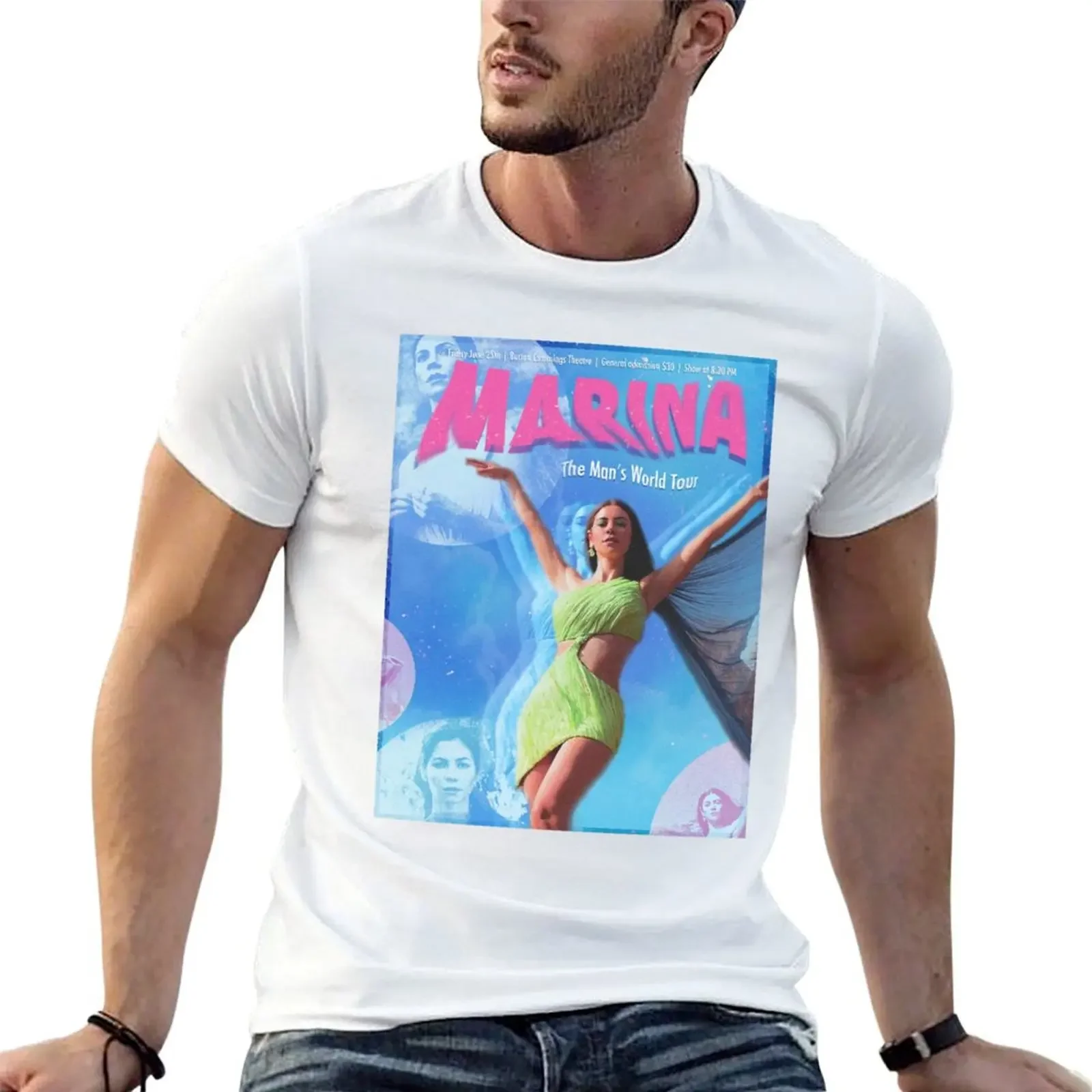 MARINA - Man's World Tour Poster Gig T-Shirt graphics animal prinfor boys Anime t-shirt Men's t shirts
MARINA - Man's World Tour Poster Gig T-Shirt graphics animal prinfor boys Anime t-shirt Men's t shirts