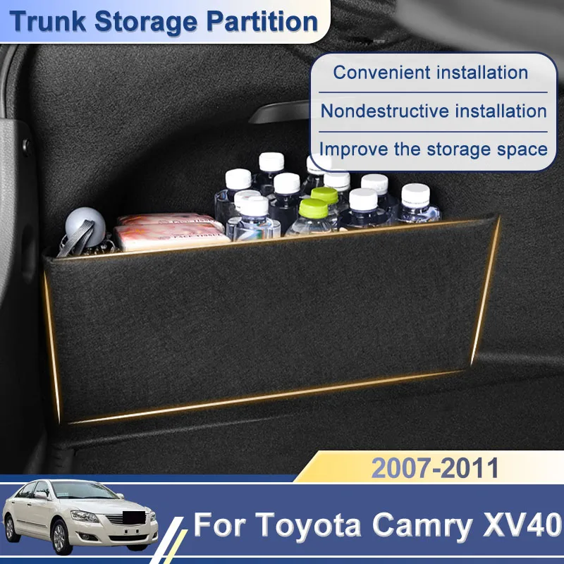 Car Trunk Storage Partition Box Side Storage Auto Part Interior Accessories Tools Rear Sorting For Toyota Camry XV40 2007-2011
Car Trunk Storage Partition Box Side Storage Auto Part Interior Accessories Tools Rear Sorting For Toyota Camry XV40 2007-2011