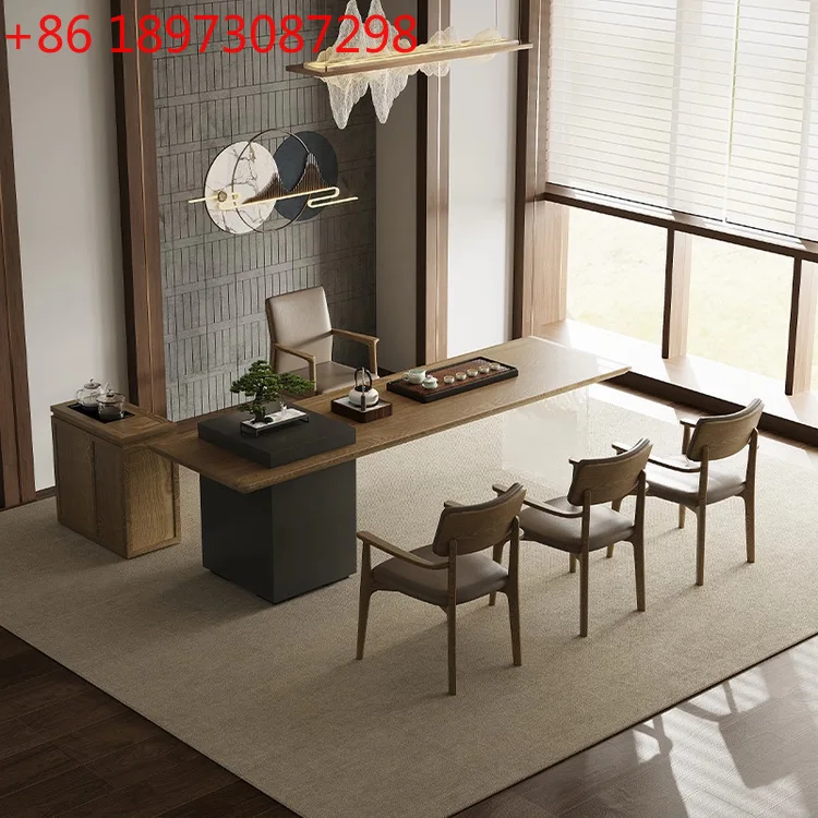 Tea table tea table simple modern new Chinese style acrylic foot tea table and chair combination integrated design
Tea table tea table simple modern new Chinese style acrylic foot tea table and chair combination integrated design
