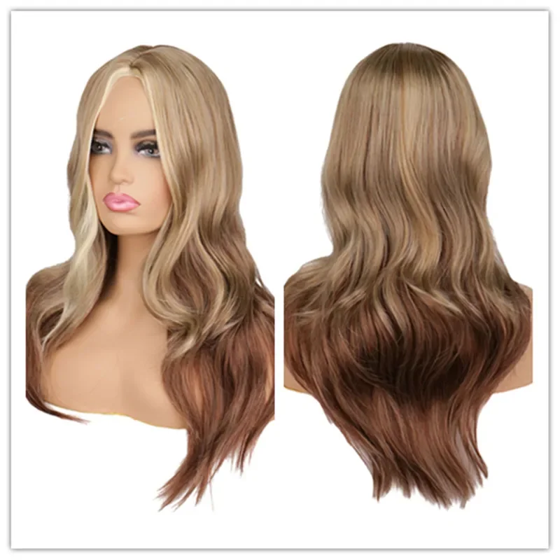 Women Synthetic Long Wavy Wigs Ombre Mixed Blonde Brown Natural Heat Resistant Breathable Hair Wigs Party Costume Grils
Women Synthetic Long Wavy Wigs Ombre Mixed Blonde Brown Natural Heat Resistant Breathable Hair Wigs Party Costume Grils