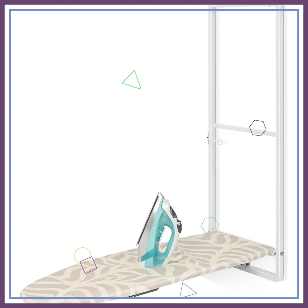 Space-Saving Over Door Ironing Board with Iron Holder, 36" x 12", White
Space-Saving Over Door Ironing Board with Iron Holder, 36" x 12", White