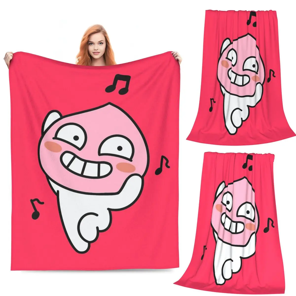 Funky Apeach Blanket Fleece Sofa Throw Blanket Multi-function Throw Blankets for Couch Bedding Travel Throws Bedspread Quilt
Funky Apeach Blanket Fleece Sofa Throw Blanket Multi-function Throw Blankets for Couch Bedding Travel Throws Bedspread Quilt