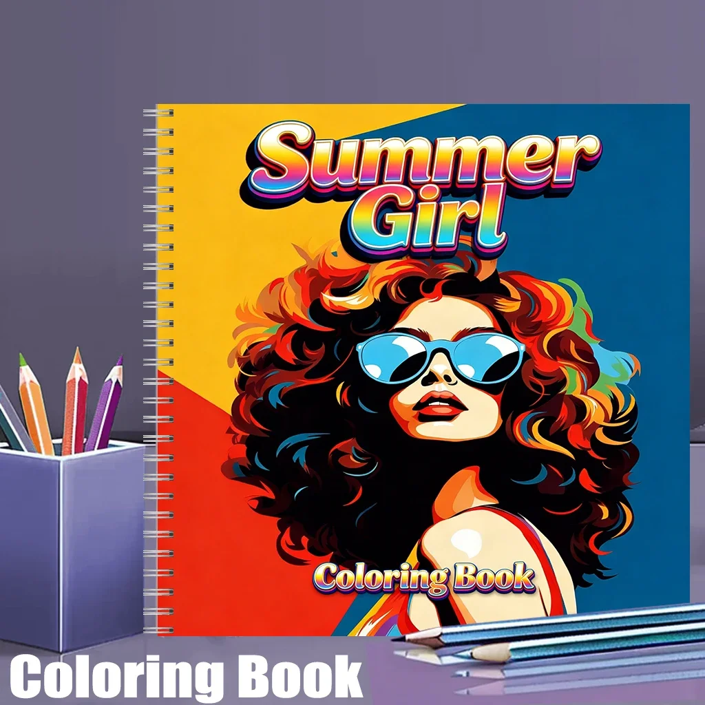 Summer Girl Coloring Book for Adults, Cute Drawing Pages, Stress Relief Activity Book, Birthday Gift Back to School Art Supplie
Summer Girl Coloring Book for Adults, Cute Drawing Pages, Stress Relief Activity Book, Birthday Gift Back to School Art Supplie
