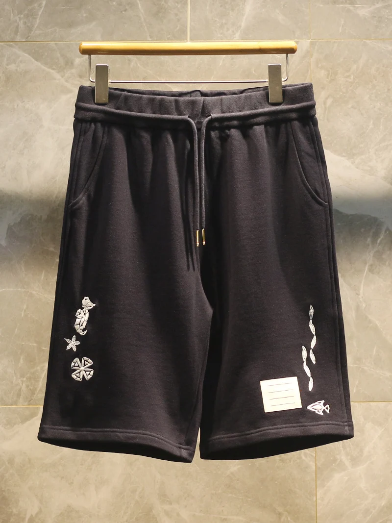 High-End Pure Cotton Embroidered Casual orts Summer New Sle for Men And Women Sport Five-Point Pants Trendy Straight Leg
High-End Pure Cotton Embroidered Casual orts Summer New Sle for Men And Women Sport Five-Point Pants Trendy Straight Leg