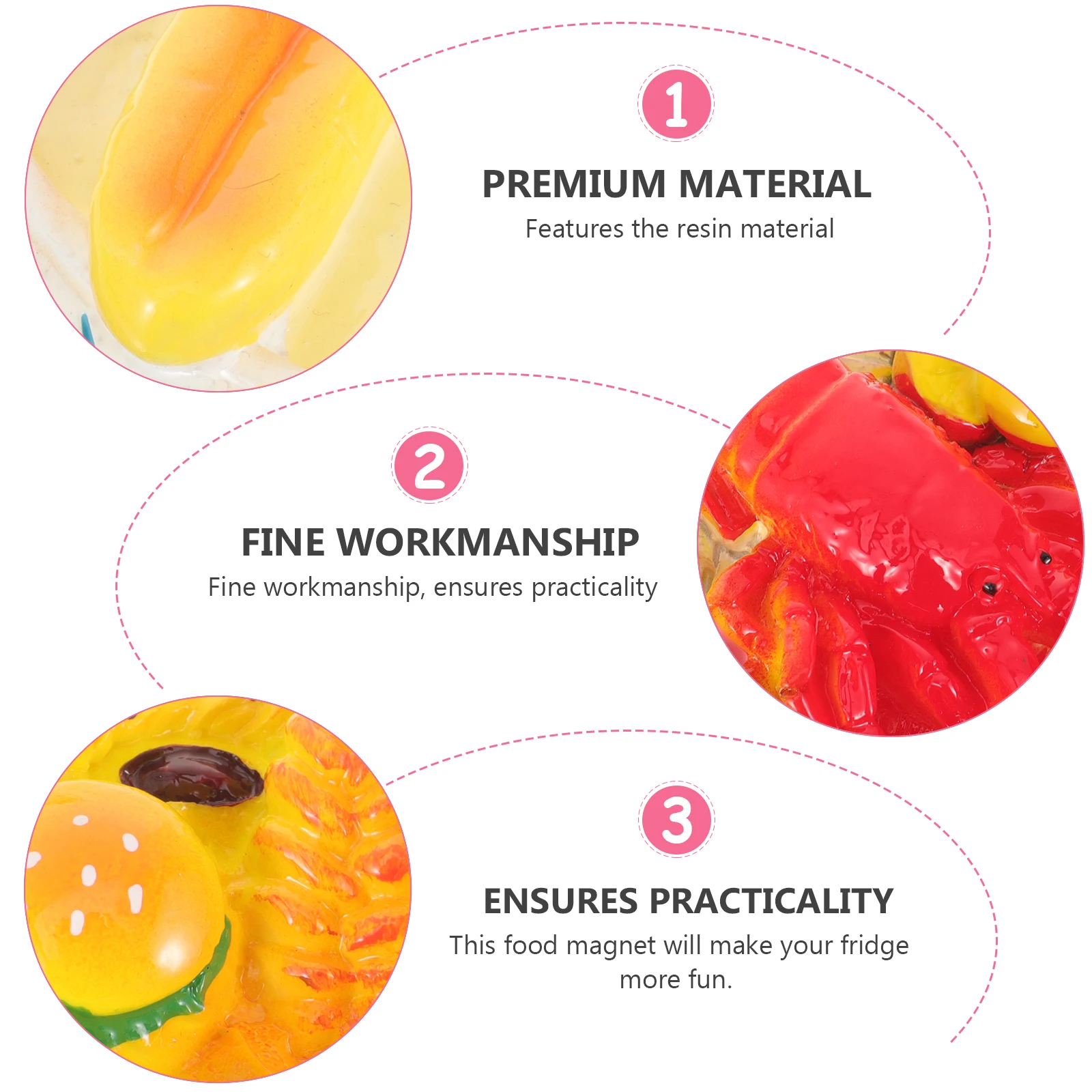 4 Pcs Bread Food Magnet Office Magnets for Fridge Refrigerator Resin Kitchen Creative 
4 Pcs Bread Food Magnet Office Magnets for Fridge Refrigerator Resin Kitchen Creative