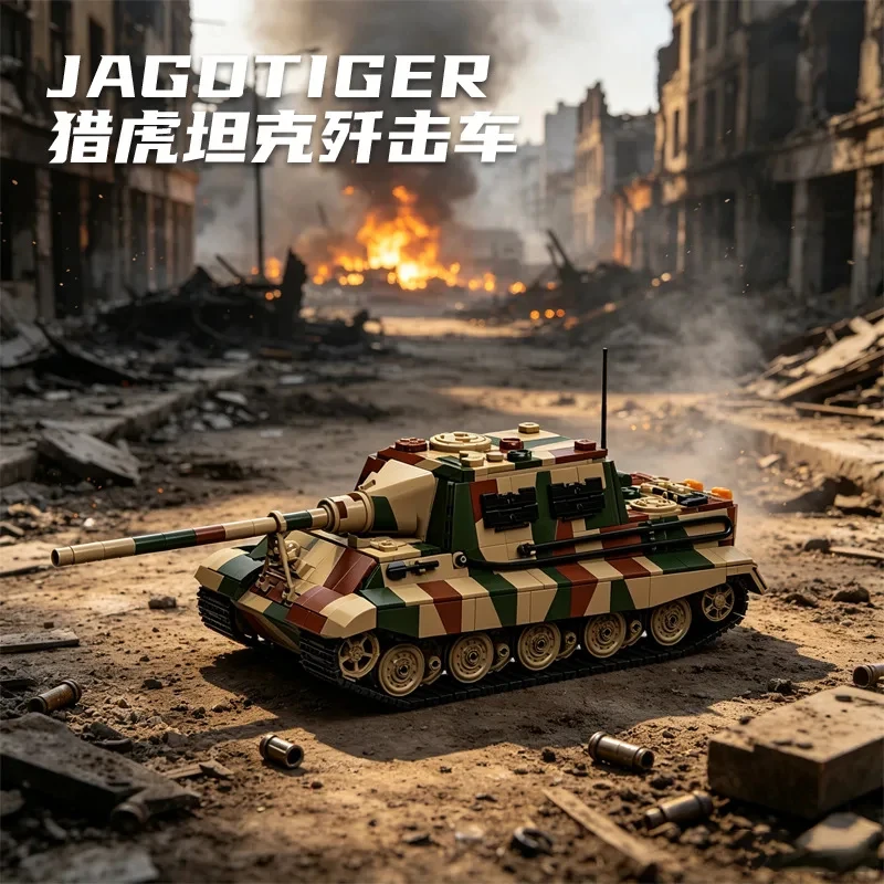 IN STOCK 120G 97060 military Jagdpanzer VI Tank Building Blocks Assembling Jagdtiger Bricks Model Adult Toy Christmas Gift Set
IN STOCK 120G 97060 military Jagdpanzer VI Tank Building Blocks Assembling Jagdtiger Bricks Model Adult Toy Christmas Gift Set