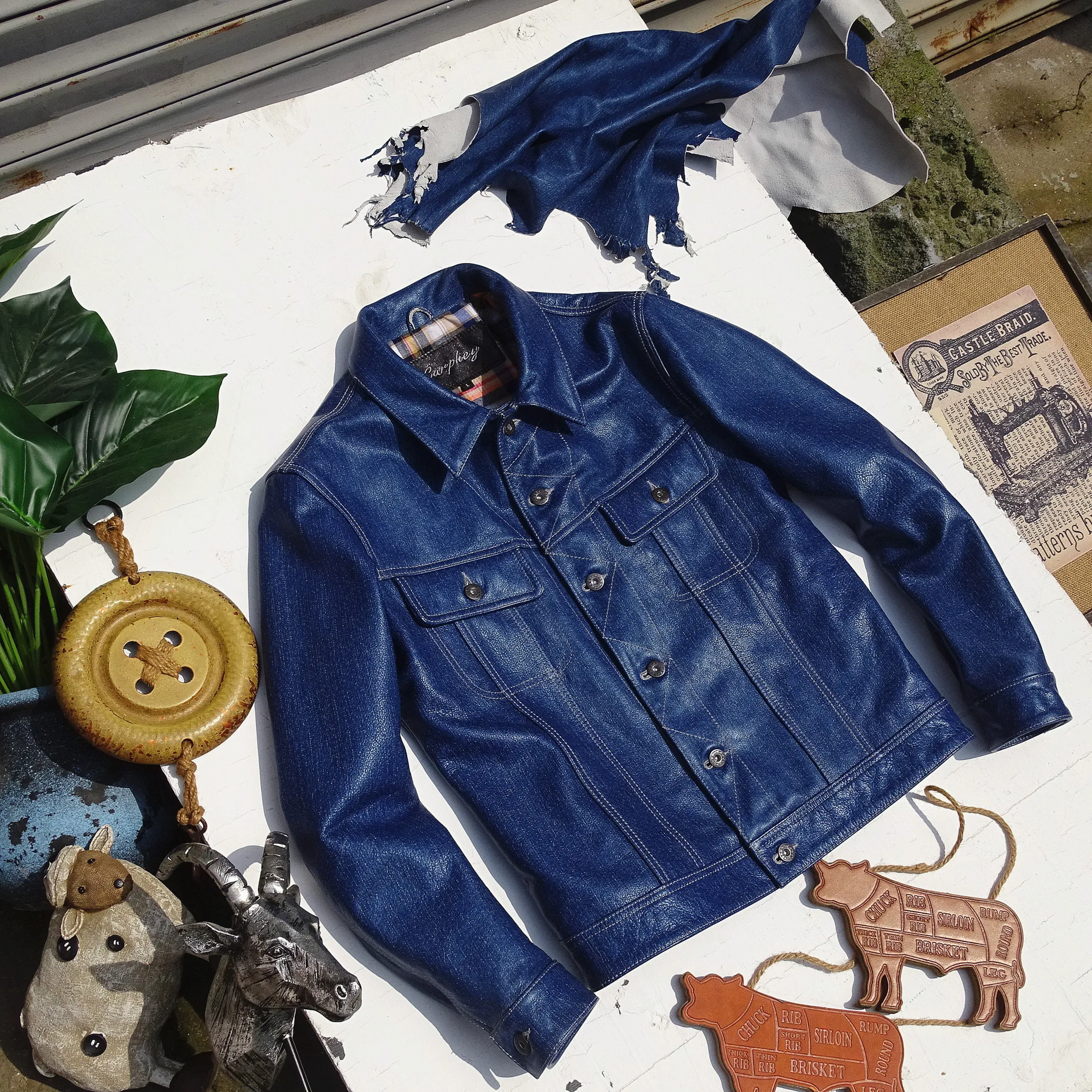 Кожаная куртка Knight Original Embryo из натуральной воловьей кожи, с джинсовой тканью цвета индиго, с белой сердцевиной, для делового и повседневного стиля, короткий рукав
Кожаная куртка Knight Original Embryo из натуральной воловьей кожи, с джинсовой тканью цвета индиго, с белой сердцевиной, для делового и повседневного стиля, короткий рукав