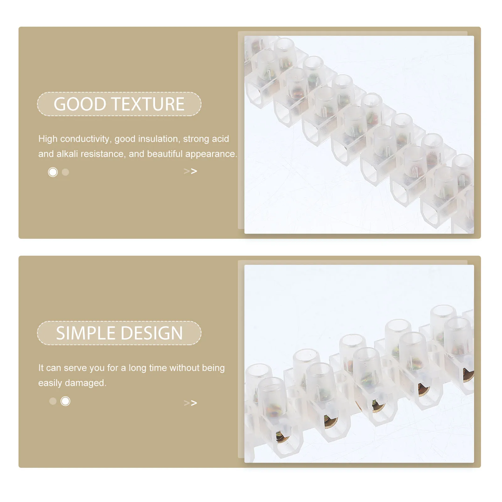 10 Pcs U-shaped Terminal Block Connector Strip Electric Wire Cable Pa Nylon Power Distribution Electrical Blocks
10 Pcs U-shaped Terminal Block Connector Strip Electric Wire Cable Pa Nylon Power Distribution Electrical Blocks