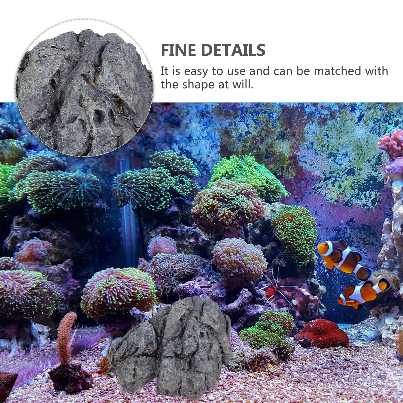 Lifelike Aquarium Stone Ornaments Realistic Resin Brown Fish Tank Decoration Pet Supplies Simulation Stone Ornament Underwater
Lifelike Aquarium Stone Ornaments Realistic Resin Brown Fish Tank Decoration Pet Supplies Simulation Stone Ornament Underwater