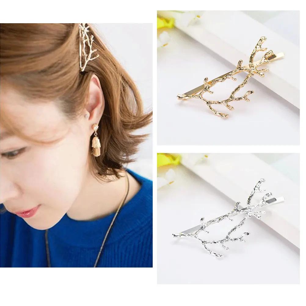 2Pcs Exquisite Antler Hairpin Branch Clip Barrette Gold Lightweight Accessory for Women Friends Gatherings
2Pcs Exquisite Antler Hairpin Branch Clip Barrette Gold Lightweight Accessory for Women Friends Gatherings