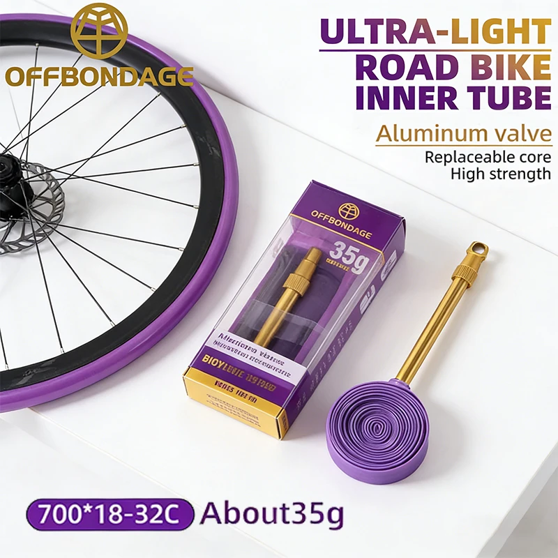 OFFBONDAGE Bike TPU Inner Tube Ultralight FV 60mm 80mm Road Bicycle Tire Tube 700*18-32C French Valve Durable Bike Inner Tube
OFFBONDAGE Bike TPU Inner Tube Ultralight FV 60mm 80mm Road Bicycle Tire Tube 700*18-32C French Valve Durable Bike Inner Tube