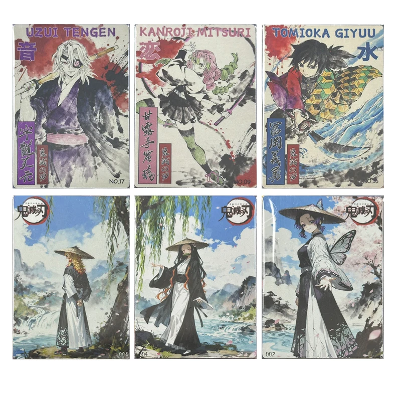 Коллекционные карточки в стиле тушевой живописи по японскому аниме «Истребитель демонов»: Камадо Нэзуко, Томиока Гию, Канроджи Мицури. Подарок на Рождество и День рождения.
Коллекционные карточки в стиле тушевой живописи по японскому аниме «Истребитель демонов»: Камадо Нэзуко, Томиока Гию, Канроджи Мицури. Подарок на Рождество и День рождения.