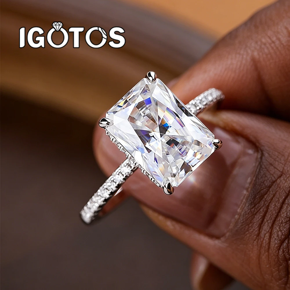 4CT Rectangle Cut Halo Moissanite Engagement Ring for Women S925 Silver Pave Side Lab Diamond Wedding Band Fine Jewelry Gift
4CT Rectangle Cut Halo Moissanite Engagement Ring for Women S925 Silver Pave Side Lab Diamond Wedding Band Fine Jewelry Gift