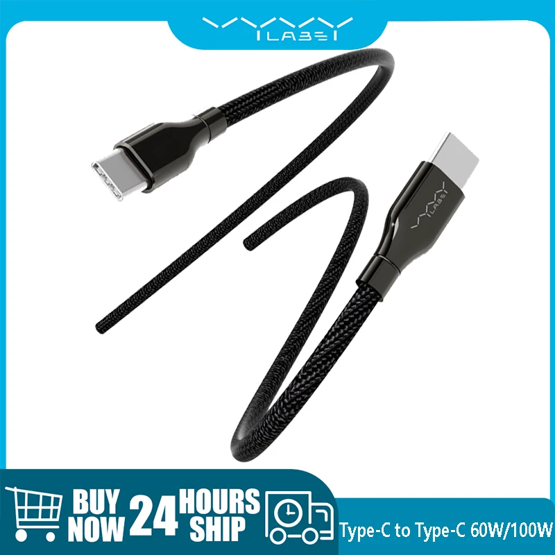 Vyvylabs 60W/100W Type-C to Type-C Fast Charging Cable For Macbook Pro ipad PD For Xiaomi Samsung Huawei iPhone 15 16 Pro Max
Vyvylabs 60W/100W Type-C to Type-C Fast Charging Cable For Macbook Pro ipad PD For Xiaomi Samsung Huawei iPhone 15 16 Pro Max