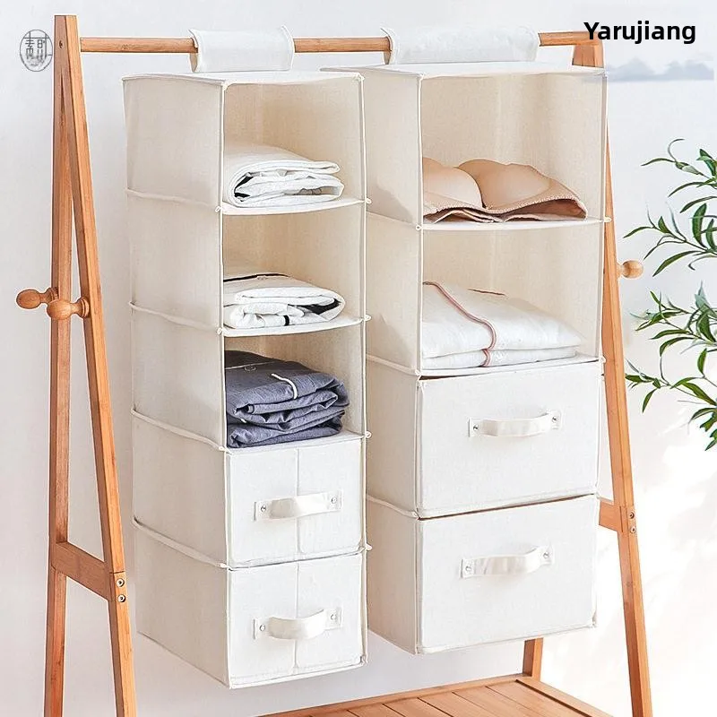 Cotton Linen Fabric Wardrobe Hanging Storage Bag Drawer Style Clothes Underwear Organizer Dormitory Multi-layer Storage Bag
Cotton Linen Fabric Wardrobe Hanging Storage Bag Drawer Style Clothes Underwear Organizer Dormitory Multi-layer Storage Bag