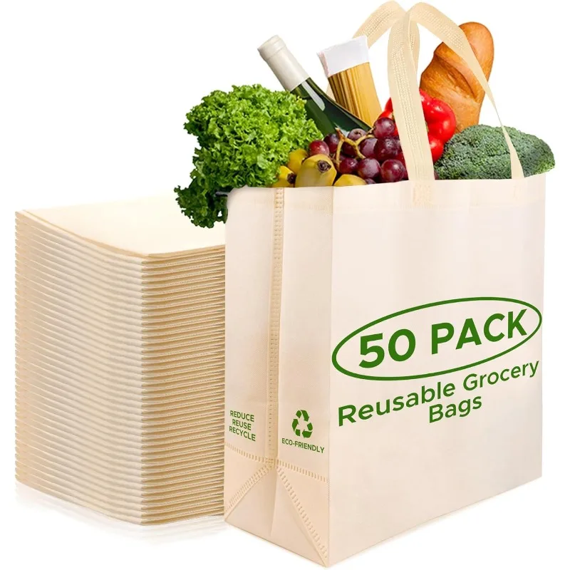 Reusable Grocery Bags Eco-Friendly - Large Reusable Shopping Bags, Heavy Duty Grocery Bags, 14.5"x14"x6.6" Foldable, Tote Bags
Reusable Grocery Bags Eco-Friendly - Large Reusable Shopping Bags, Heavy Duty Grocery Bags, 14.5"x14"x6.6" Foldable, Tote Bags