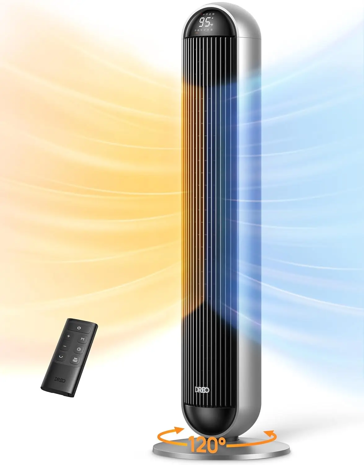 Tower Fan Heater Combo Standing Fans Bedroom 17 Levels 6 Modes 120 Degree Oscillation 42 Inch 12H Timer 25dB Quiet Remote Office
Tower Fan Heater Combo Standing Fans Bedroom 17 Levels 6 Modes 120 Degree Oscillation 42 Inch 12H Timer 25dB Quiet Remote Office