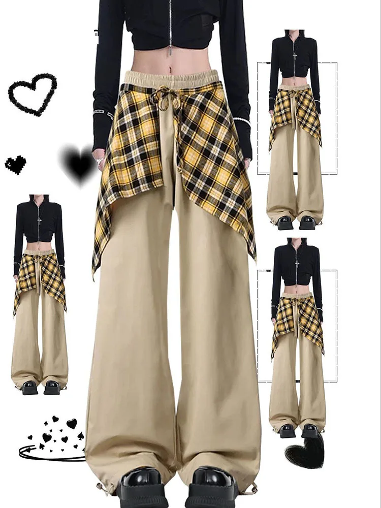 Hip Hop Dance Trousers y2k pants cargo Sweatpants with Stylish Skirt Hem Design for Fall Loose Fit streetwear women baggy pants
Hip Hop Dance Trousers y2k pants cargo Sweatpants with Stylish Skirt Hem Design for Fall Loose Fit streetwear women baggy pants
