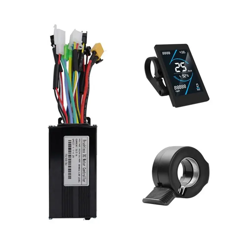 36V 48V 26A Brushless Controller T5S Meter LCD Display+130X Throttle Kit For Electric Scooter E-Bike Repair Kit
36V 48V 26A Brushless Controller T5S Meter LCD Display+130X Throttle Kit For Electric Scooter E-Bike Repair Kit