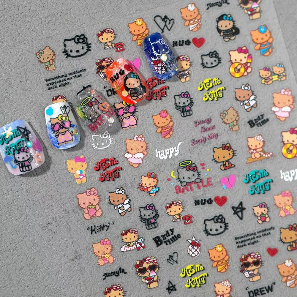 Cartoon Hellokitty Sticker Electronic Pet DIY Nail Art Sticker Graffiti Pattern Slider Student Handbook Sticker Toy Girls Gifts
Cartoon Hellokitty Sticker Electronic Pet DIY Nail Art Sticker Graffiti Pattern Slider Student Handbook Sticker Toy Girls Gifts
