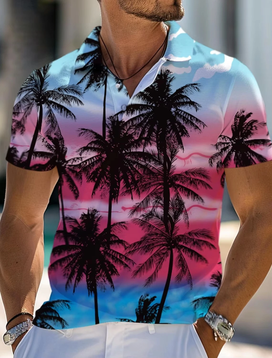 Hawaiian Beach Men's Polo Shirts Coconut Tree 3D Printed Streetwear Men's Fashion Oversized Short Sleeve Shirt Tees Man Clothing
Hawaiian Beach Men's Polo Shirts Coconut Tree 3D Printed Streetwear Men's Fashion Oversized Short Sleeve Shirt Tees Man Clothing