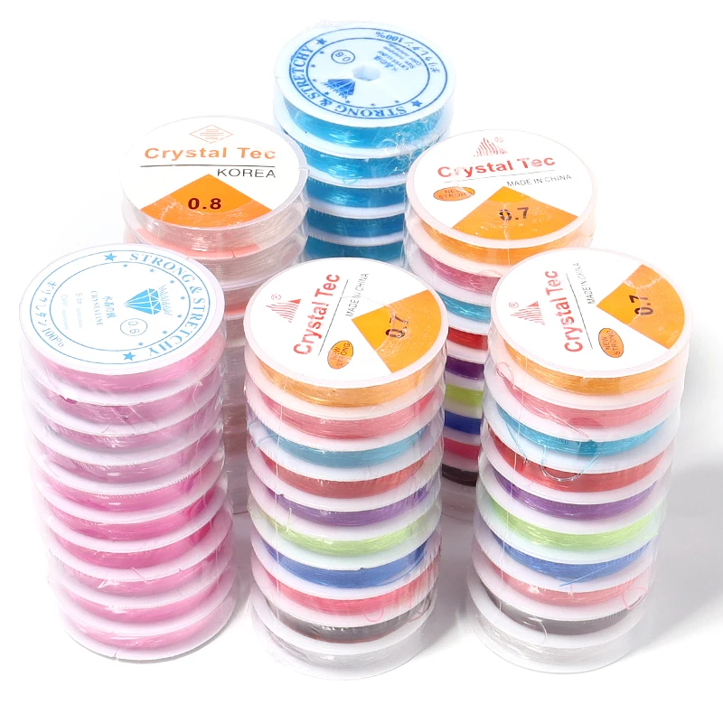 10 Rolls Crystal Elastic Beading Line Cord Thread String Stretch Elastic Beading Cord For Jewelry Making DIY Bracelet Necklace
10 Rolls Crystal Elastic Beading Line Cord Thread String Stretch Elastic Beading Cord For Jewelry Making DIY Bracelet Necklace