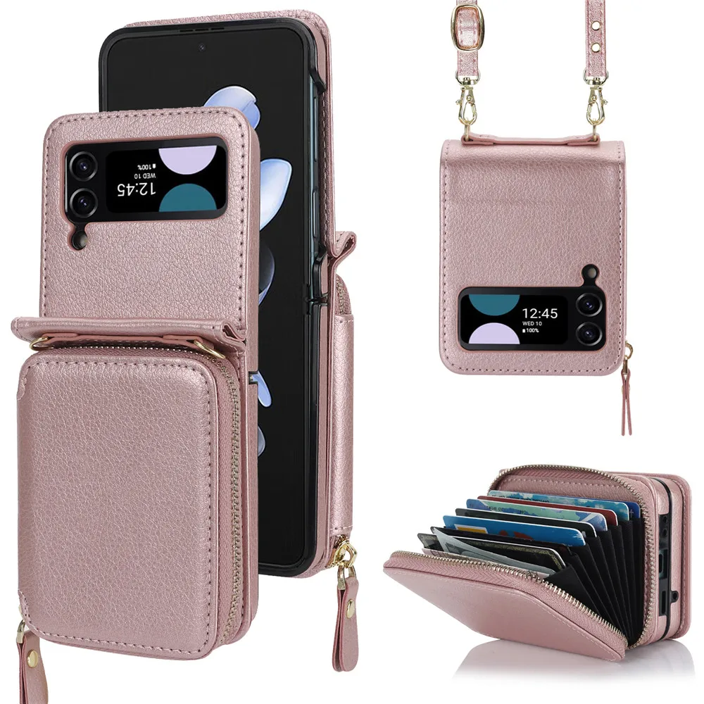Lanyard Wallet Leather Cards Solt Case For Samsung Galaxy Z Flip 6 5 4 3 5G Purse Bag Hand Strap Skin Feeling Back Cover
Lanyard Wallet Leather Cards Solt Case For Samsung Galaxy Z Flip 6 5 4 3 5G Purse Bag Hand Strap Skin Feeling Back Cover
