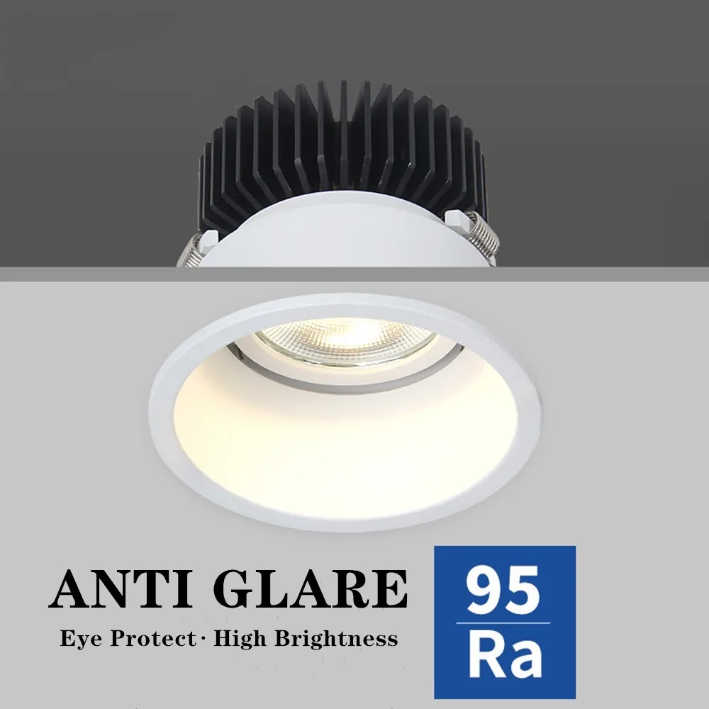Dimmable Recessed Anti Glare COB LED Downlights 7W/12W/15W LED Ceiling Spot Lights AC85~265V Background Lamps Indoor Lighting
Dimmable Recessed Anti Glare COB LED Downlights 7W/12W/15W LED Ceiling Spot Lights AC85~265V Background Lamps Indoor Lighting