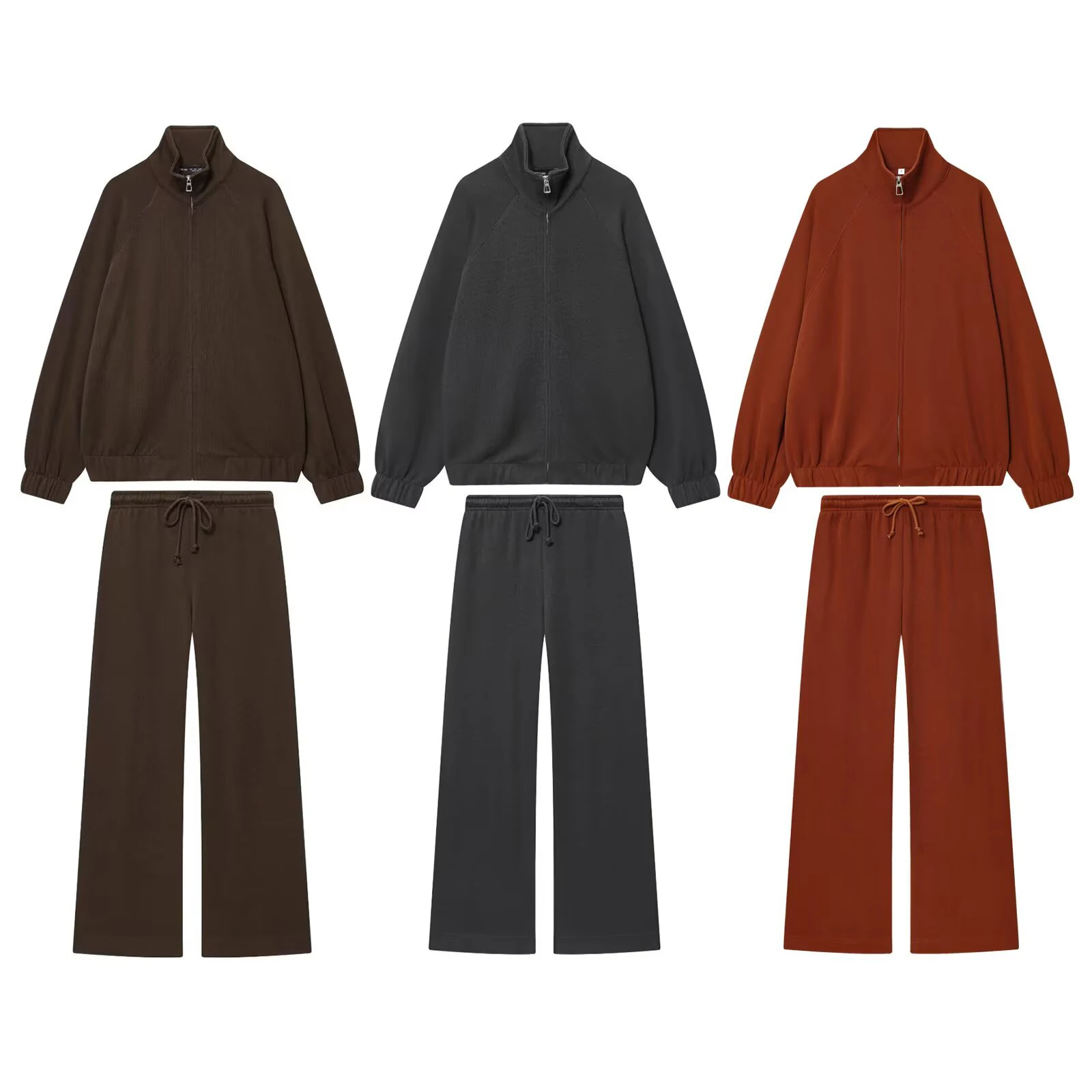 2025 autumn women's stand up collar loose zipper sweatshirt jacket soft straight leg casual pants set
2025 autumn women's stand up collar loose zipper sweatshirt jacket soft straight leg casual pants set