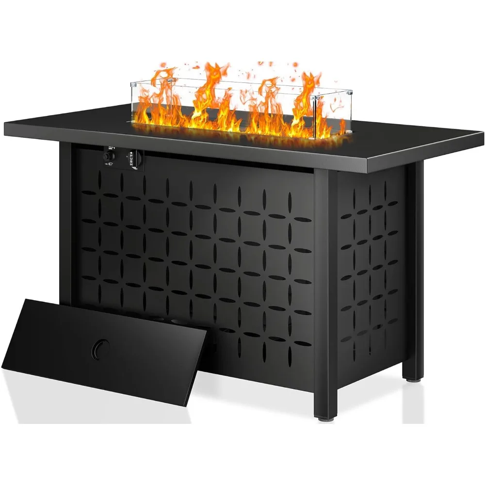 43 Inch Outdoor Propane Pit, Outdoor Terrace Pit Table with Cover and Volcanic Rock
43 Inch Outdoor Propane Pit, Outdoor Terrace Pit Table with Cover and Volcanic Rock