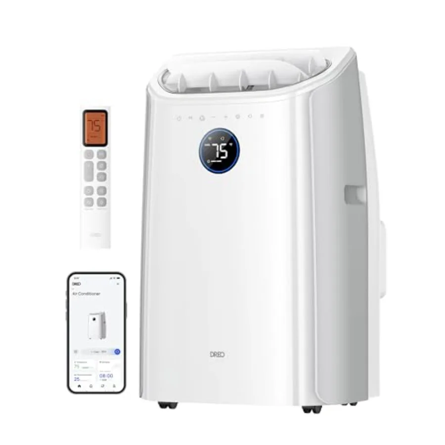 Portable Air Conditioner 515S for bedroom use, ABS plastic body, white color, drainage-free cooling with smart APP/voice/remote
Portable Air Conditioner 515S for bedroom use, ABS plastic body, white color, drainage-free cooling with smart APP/voice/remote