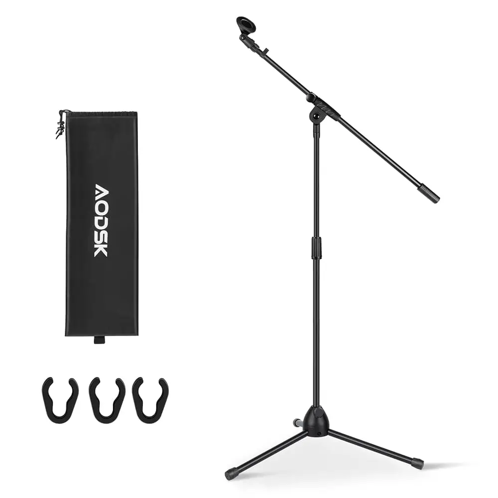 Free Shipping Deluxe Tripod Microphone Stand with Boom Arm & Twist Clutch Height Adjustment (Upgraded version)
Free Shipping Deluxe Tripod Microphone Stand with Boom Arm & Twist Clutch Height Adjustment (Upgraded version)