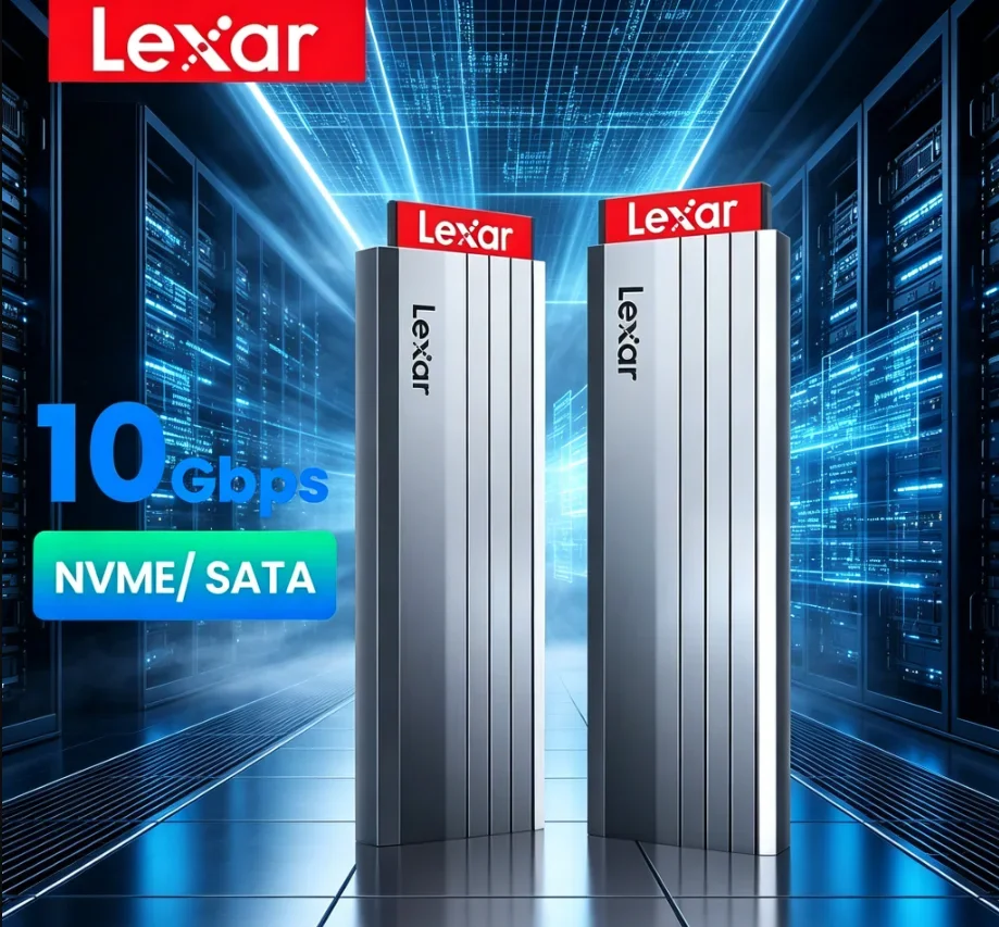 Lexar Aluminum Alloy Enclosure E300 NVMe Case Supports NVMe Dual Protocol USB 3.2 Gen 2 10Gbps Compatible with M and B+M
Lexar Aluminum Alloy Enclosure E300 NVMe Case Supports NVMe Dual Protocol USB 3.2 Gen 2 10Gbps Compatible with M and B+M